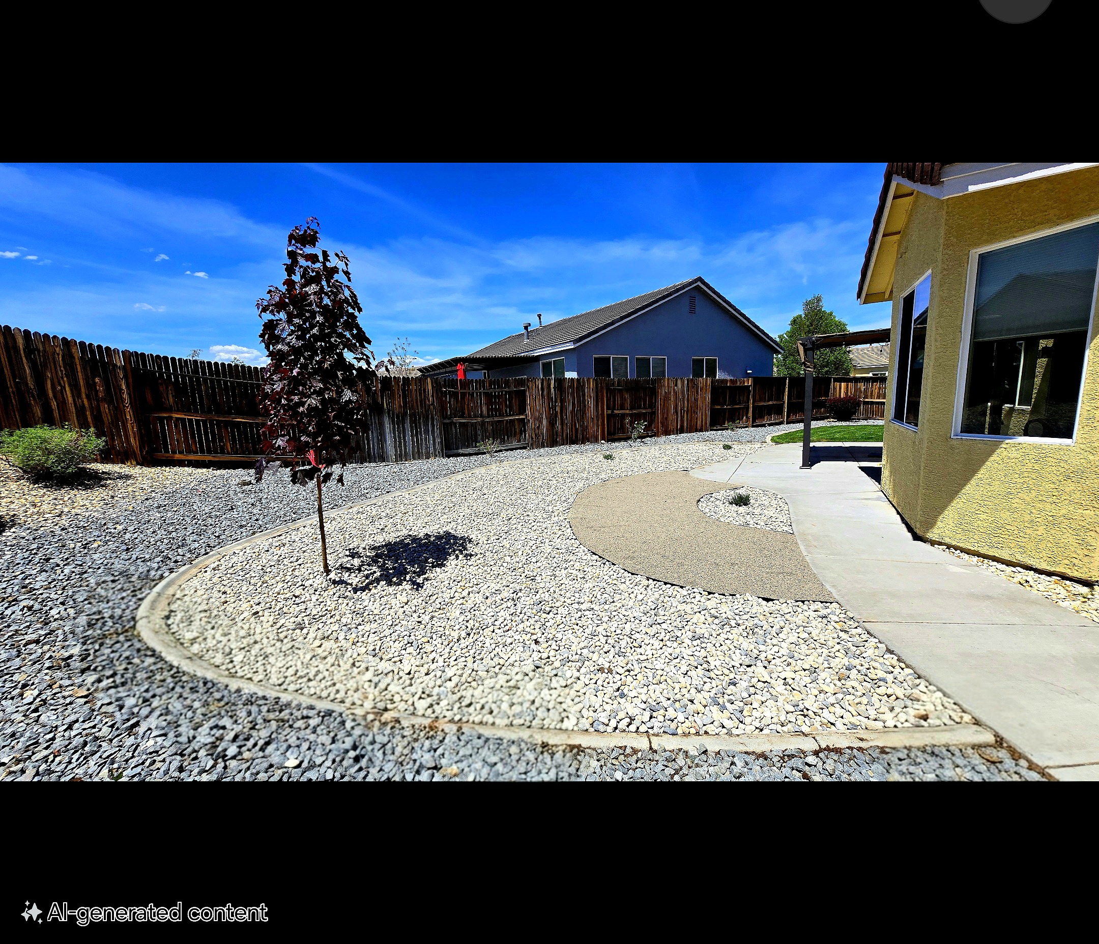 After xeriscape installation