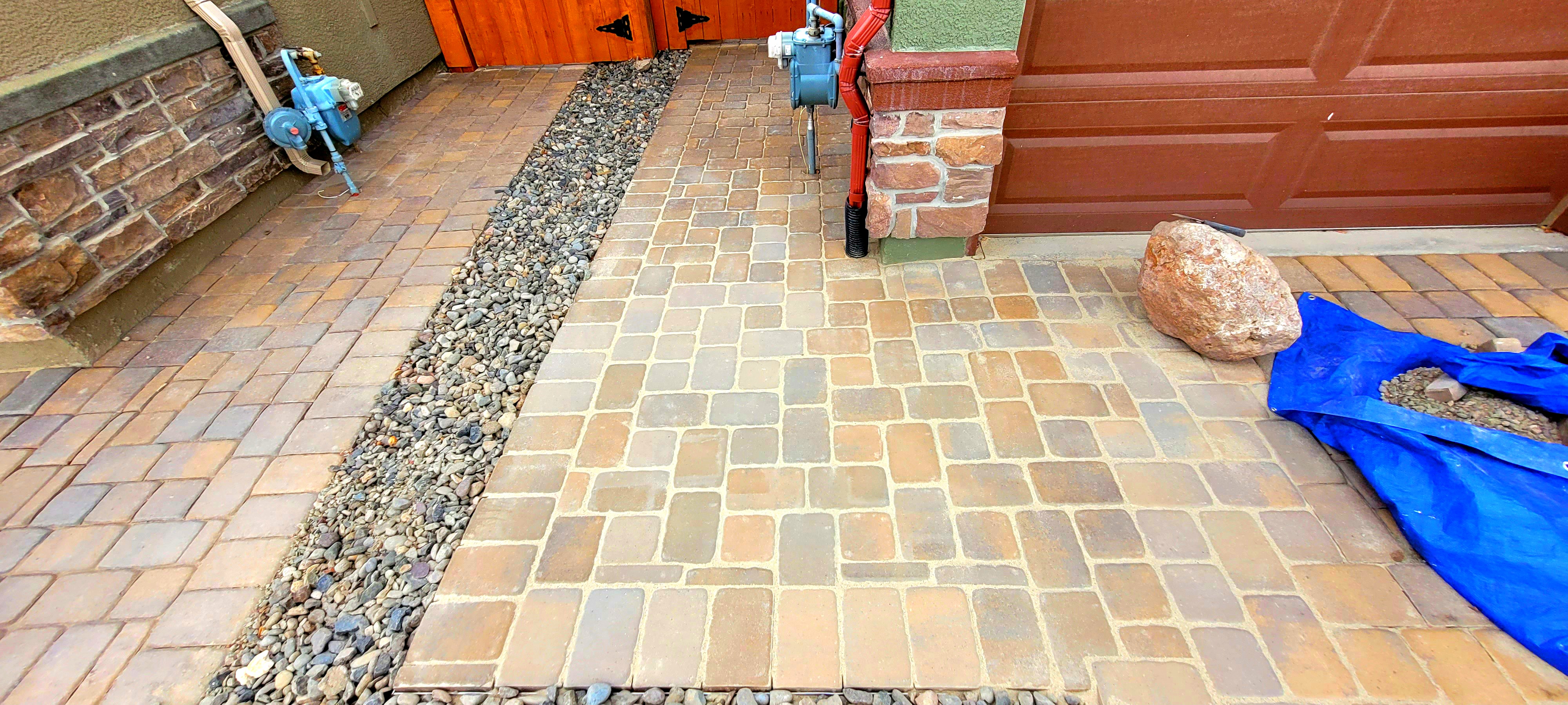 After paver correction