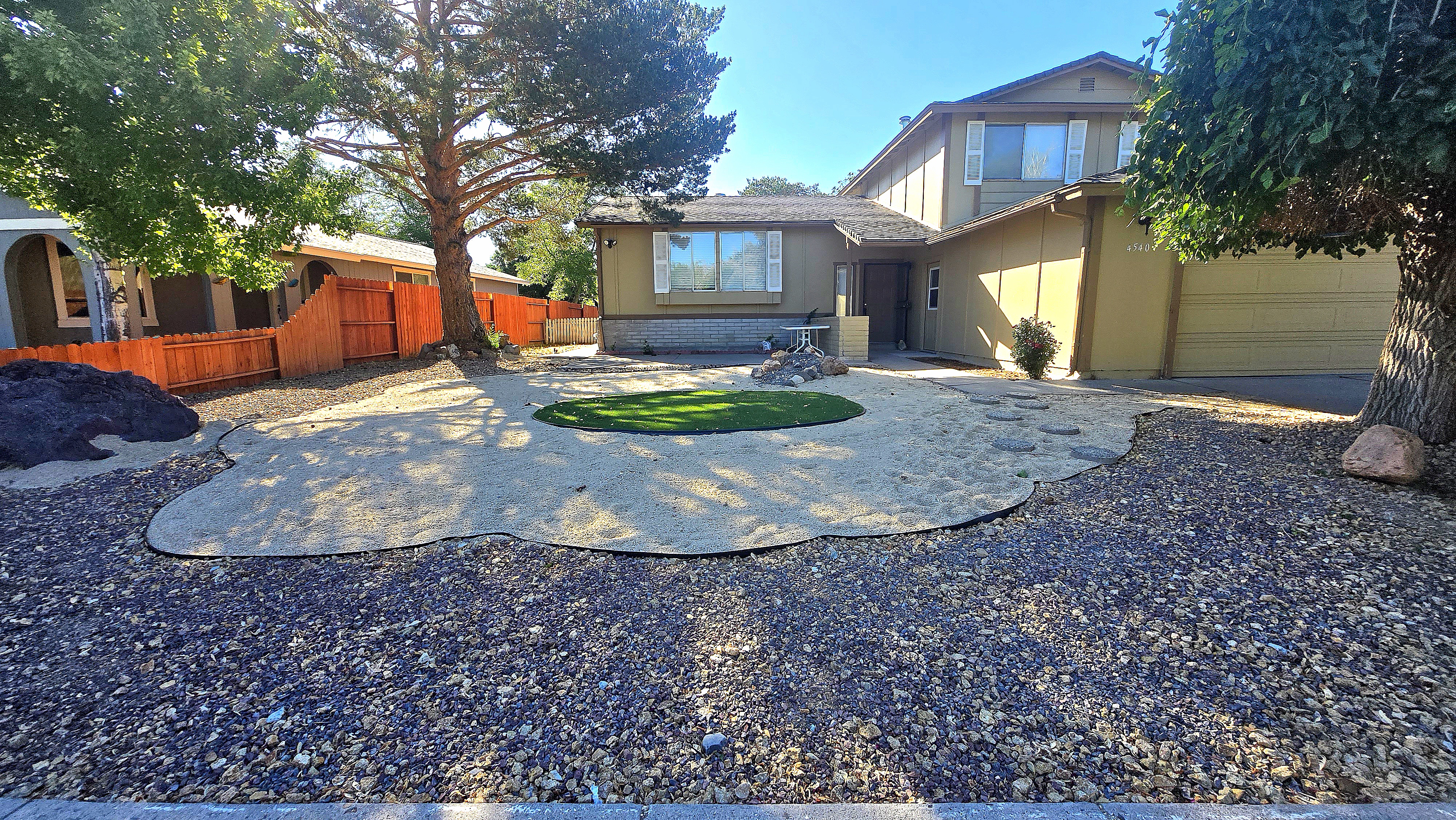 After xeriscape second stage