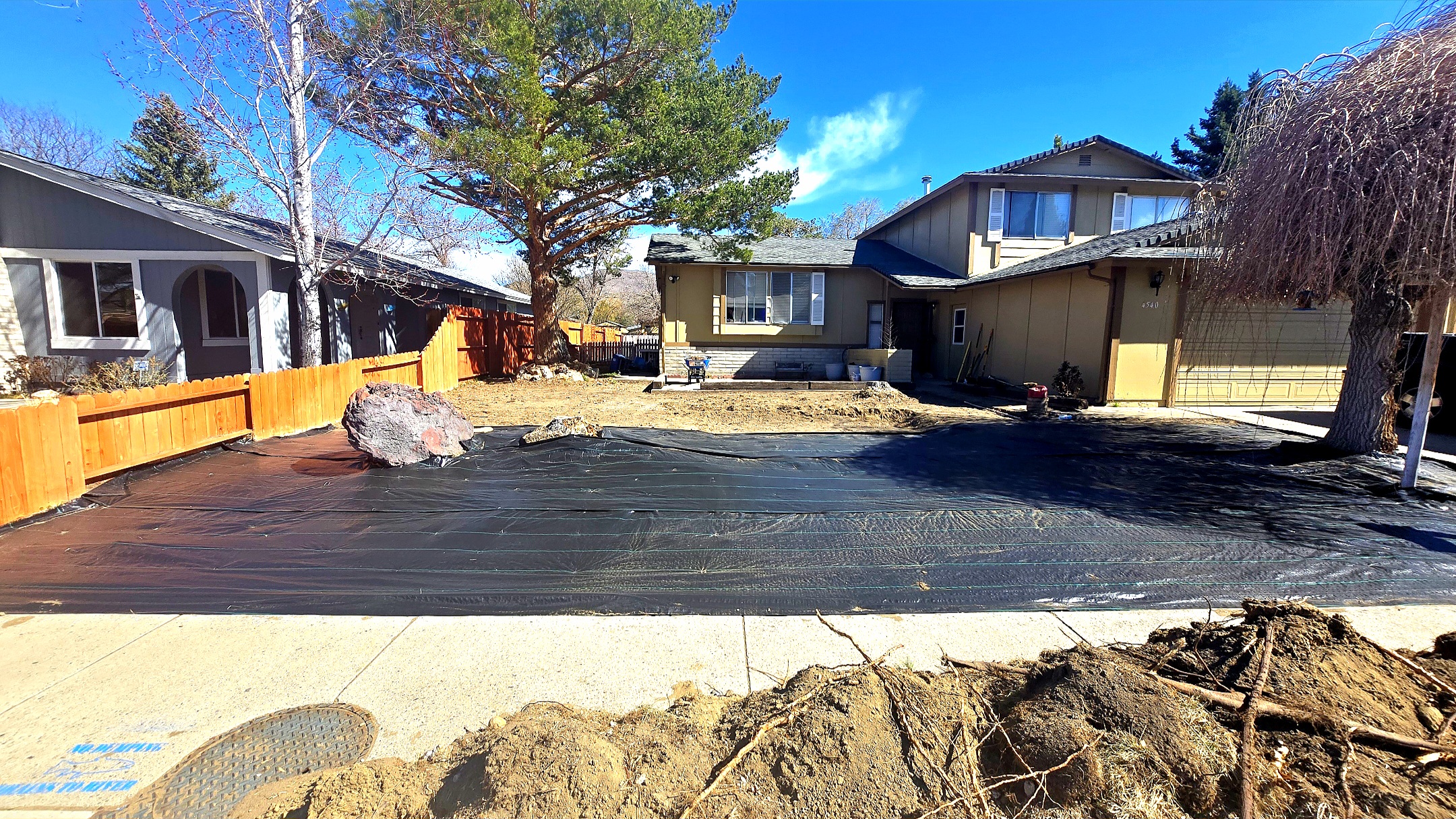 Before xeriscape second stage